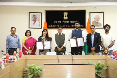 Ministry of Labour & Employment Signs MoU with Zepto to Enhance Youth Employment via NCS Portal.