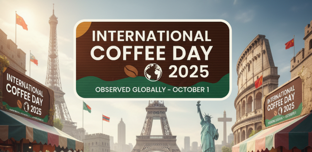 International Coffee Day 2025 Observed Globally on October 1.

