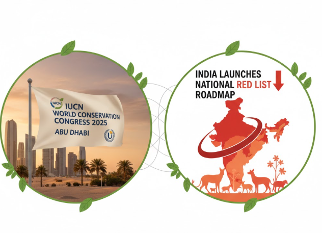 IUCN World Conservation Congress 2025 Held in Abu Dhabi and India Launches National Red List Roadmap.