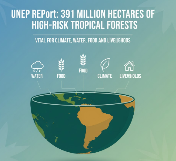 UNEP Report Highlights 391 Million Hectares of High-Risk Tropical Forests Vital for Climate, Water, Food, and Livelihoods.