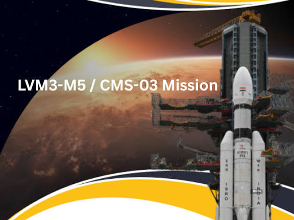 ISRO successfully launches CMS-03, India's heaviest communication satellite, on LVM-3 M5.