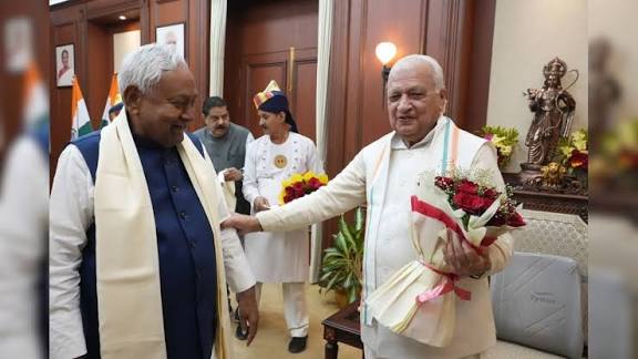 Nitish Kumar Takes Oath as Chief Minister of Bihar for a Record Tenth Time.