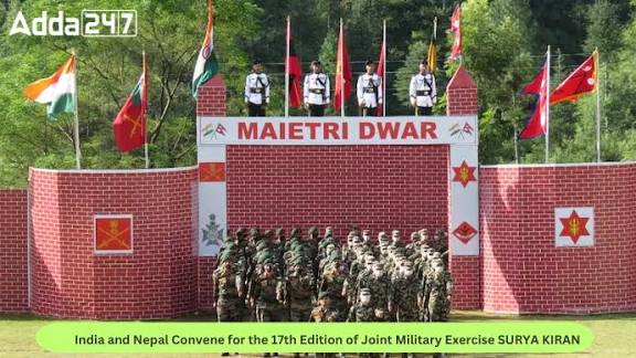 India-Nepal joint military exercise "Surya Kiran XVIII" commences in Pithoragarh.