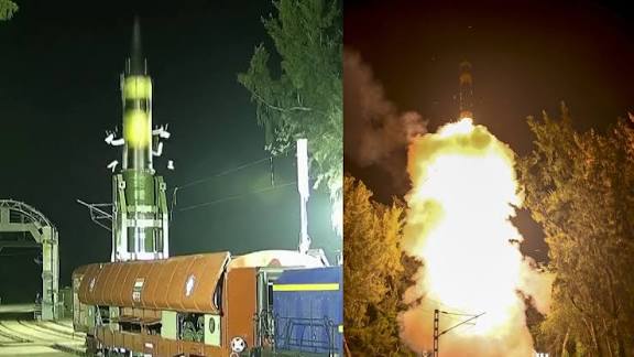 DRDO successfully conducts night trial of new generation nuclear-capable "Agni-Prime" missile.